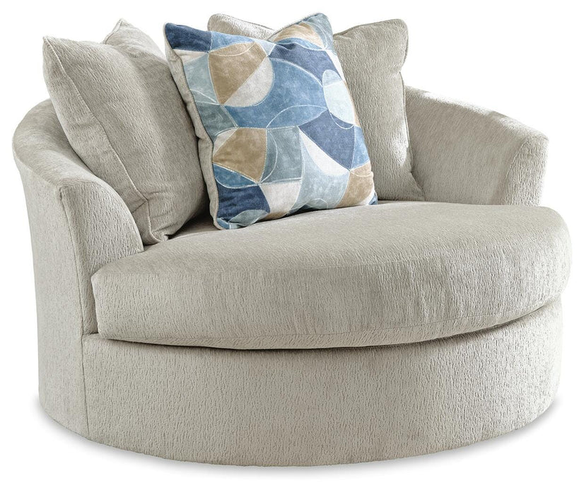 Maxon Place Stone Maxon Place Oversized Swivel Accent Chair