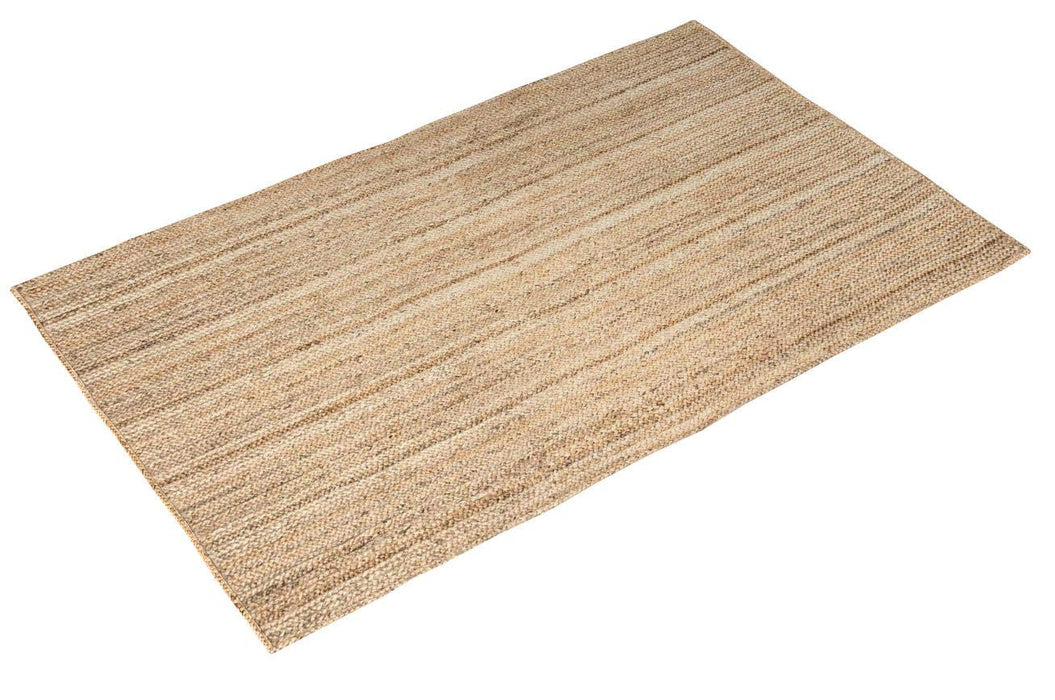 nuLOOM 5x8 Rigo Jute Hand Woven Area Rug, Natural, Solid Farmhouse Design, Natural Fiber, For Bedroom, Living Room, Dining Room, Hallway, Office, Kitchen, Entryway - new