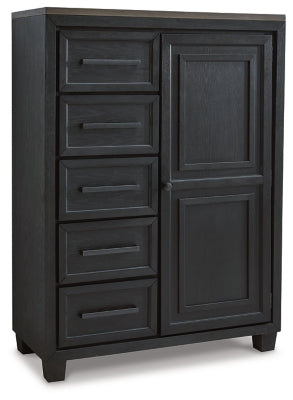 Foyland Black/Brown Bedroom Furniture Pieces