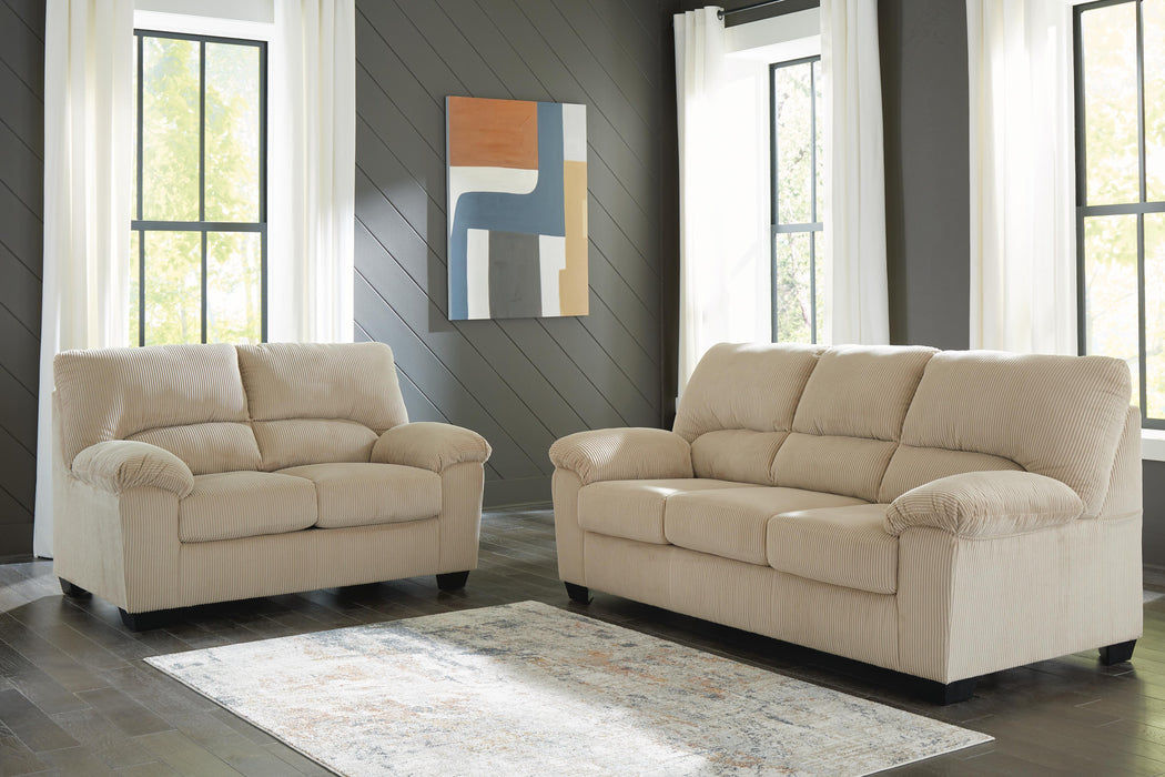 SimpleJoy Sand SimpleJoy Sofa and Loveseat