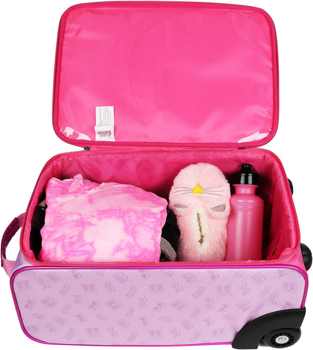 LOL Rolling Suitcase with Wheels for Girls, Hardside Travel LOL Surprise Luggage - open_box