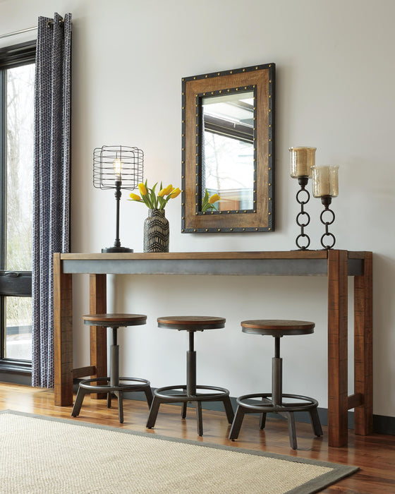 Torjin Brown/Gray Long Counter Table