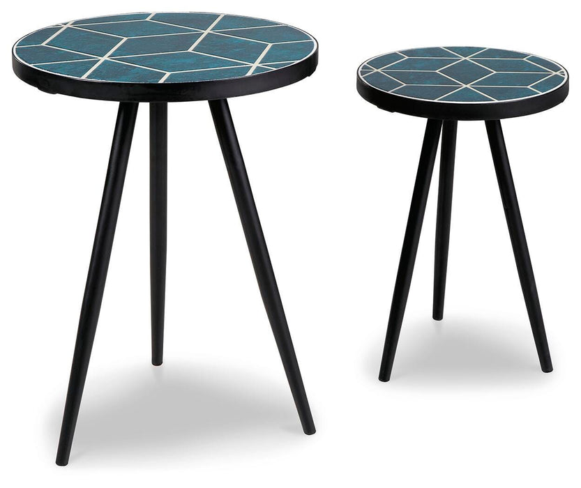 Clairbelle Teal Accent Table (Priced Per Item, Must Order 2, 4, 6, or 8)