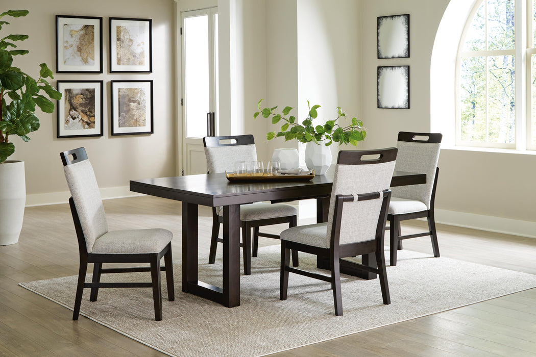Neymorton Dark Grayish Brown Dining Collection