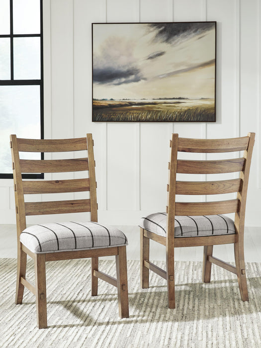 Ridgester Light Brown Dining UPH Side Chair (Priced Per Item, Must Order 2, 4, 6, or 8)
