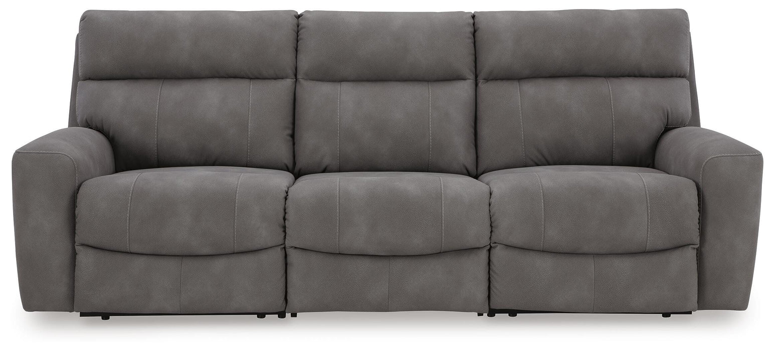 Next-Gen Durapella Slate Next-Gen Durapella 3-Piece Power Reclining Sectional Sofa