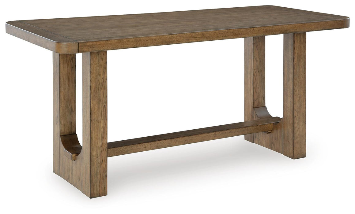 Cabalynn Light Brown RECT Dining Room Counter Table
