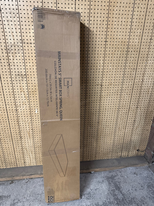 Mainstays 5" Queen Easy Assembly Smart Metal Box Spring, Mattress Foundation - new