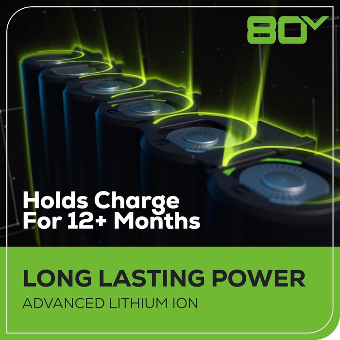 Greenworks 80V 21” Brushless (Push) Cordless Electric Lawn Mower + (500 CFM) Axial Leaf Blower (75+ Compatible Tools), (2) 2.0Ah Batteries and 30 Minute Rapid Charger - new