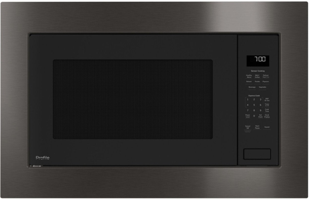 GE Profile - 2.2 Cu. Ft. Built-In Microwave - Gray - open_box