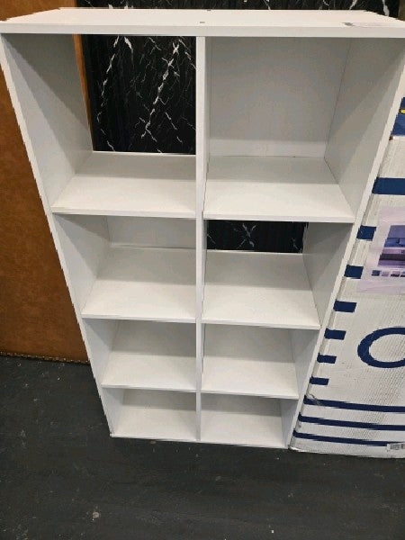 Better Homes & Gardens 8-Cube Storage Organizer, White Texture - open_box