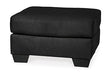 Signature Design Black Ottoman