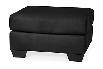Signature Design Black Ottoman