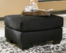 Signature Design Black Ottoman
