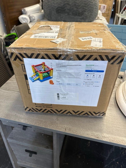 Costway Inflatable Bouncer Kids Slide Bounce House for Indoor Outdoor with 550W Blower - new