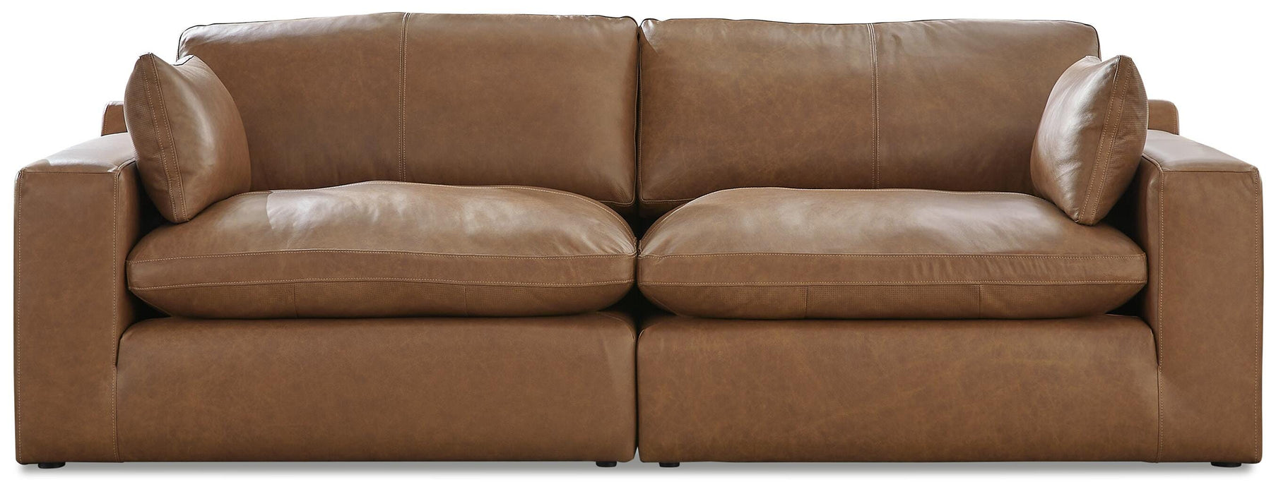 Emilia Caramel Emilia 2-Piece Sectional Loveseat