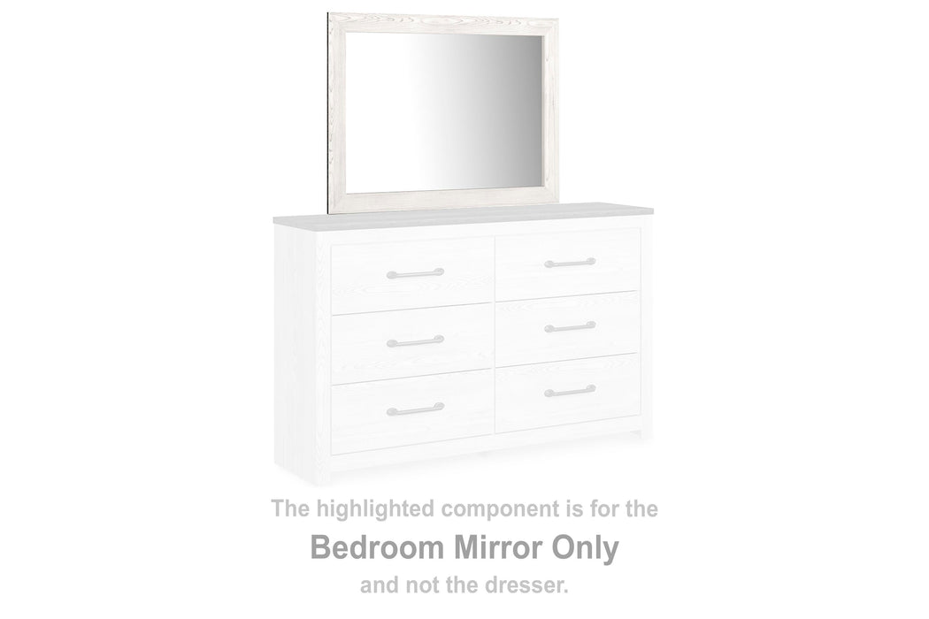Gerridan White/Gray Bedroom Mirror