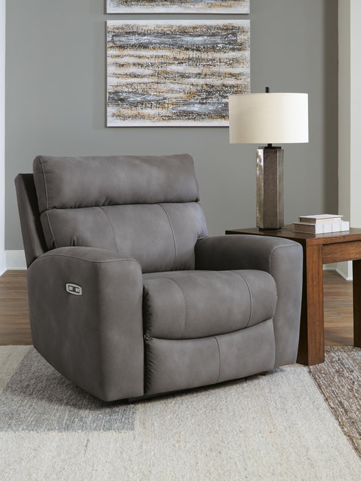 Next-Gen Durapella Slate PWR Recliner/ADJ Headrest