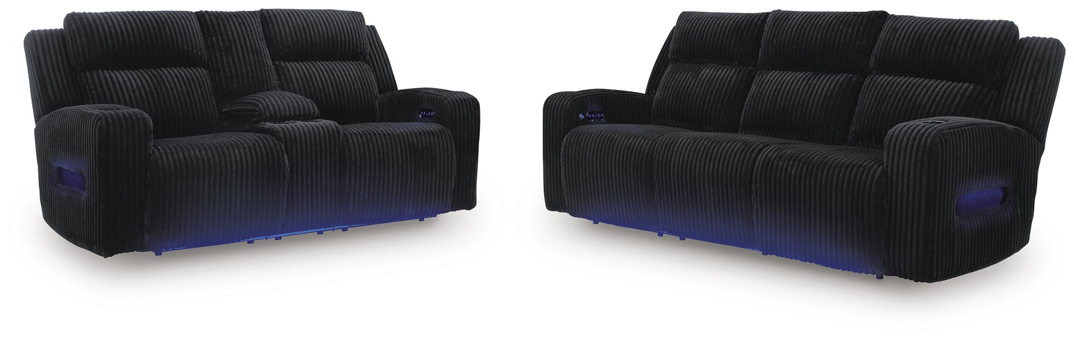 TwinBrooke Black TwinBrooke Sofa and Loveseat