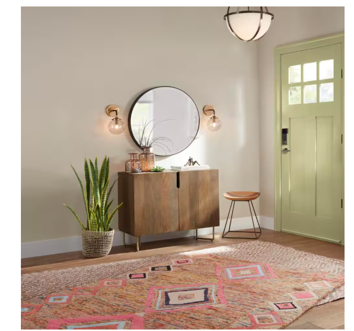 1-Light Matte Black and Antique Gold Wall Sconce - open_box