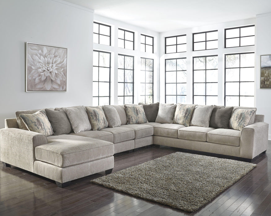 Ardsley Pewter Ardsley 5-Piece Sectional with Chaise