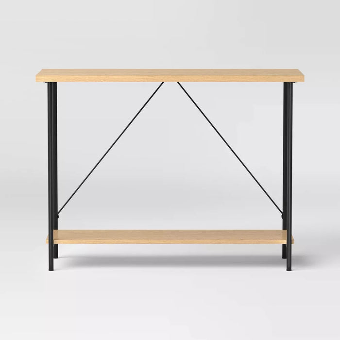 Wood and Metal Console Table Natural - Room Essentials™
