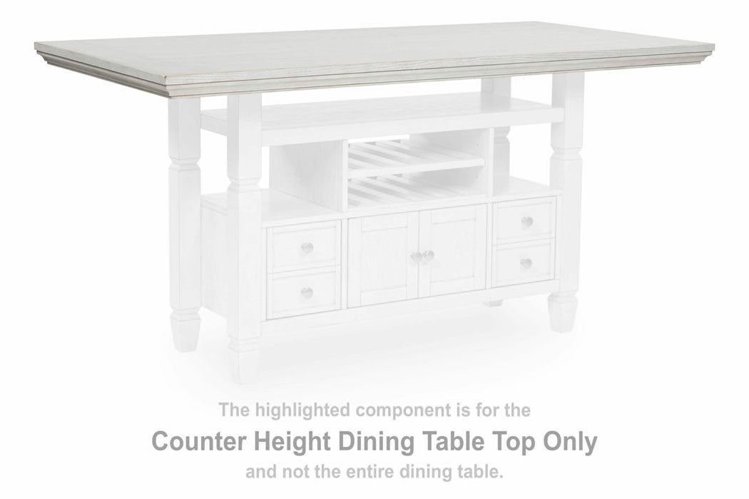 Robbinsdale Antique White RECT DRM Counter Table Top