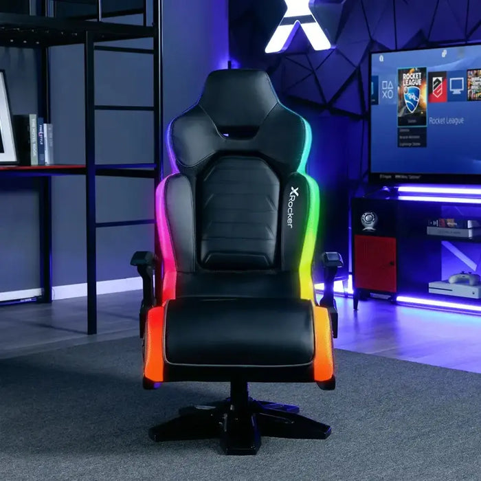 X Rocker - Evo Elite 4.1 Gaming Chair with Built-in Audio Surround Sound System - Black - use_like_new