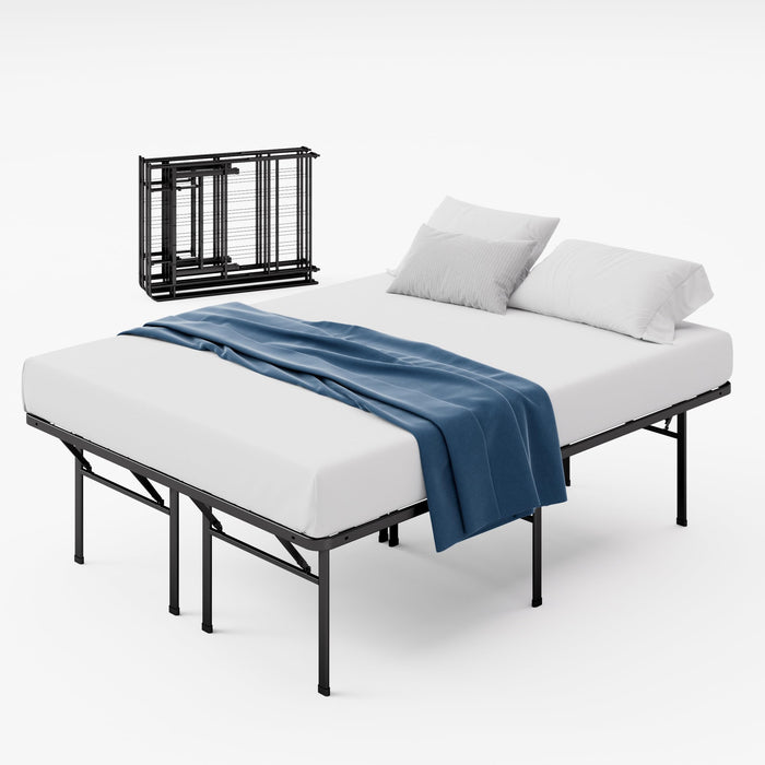 ZINUS SmartBase Heavy Duty Mattress Foundation, 18 Inch Metal Platform Bed Frame, No Box Spring Needed, Sturdy Steel Frame, Underbed Storage, Twin XL - open_box