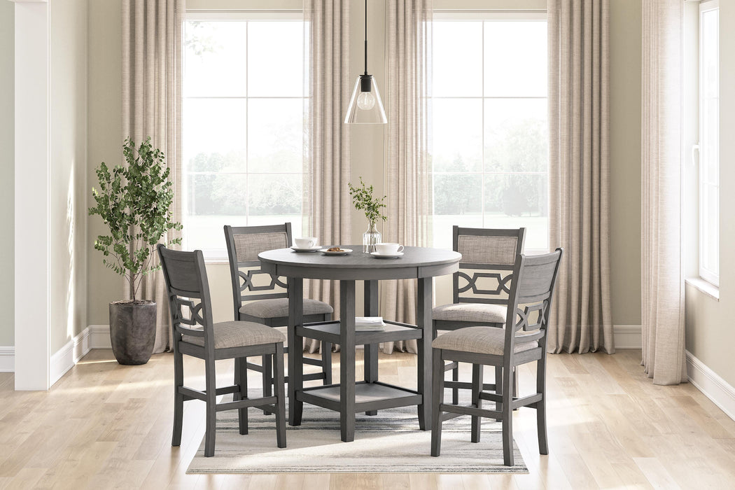 Wrenning Gray DRM Counter Table Set (5/CN)