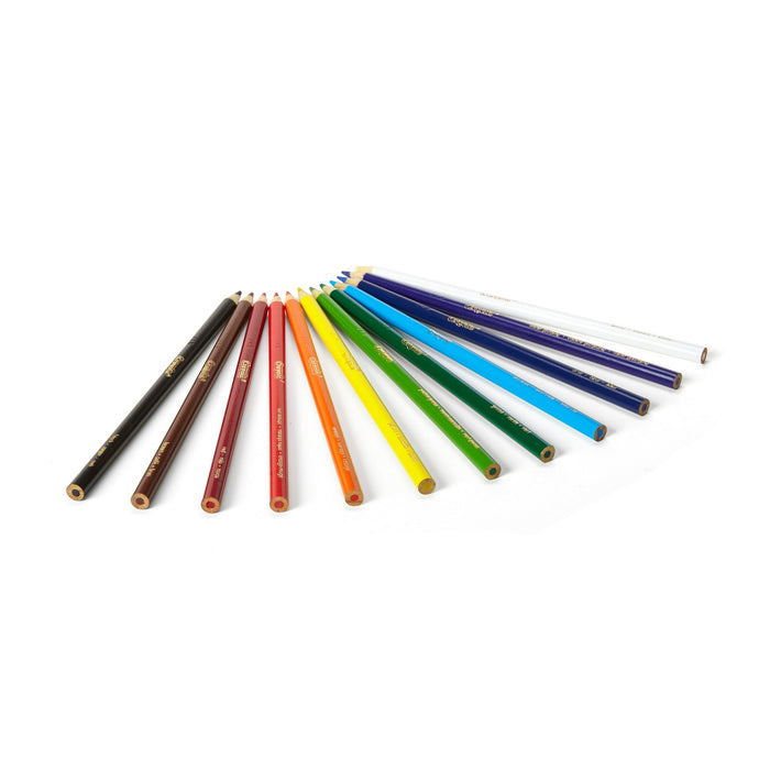 Crayola Colored Pencil Set, 12 Ct, Back to School Supplies for Kids, Classroom Supplies, Teacher Gift - new
