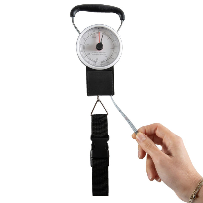 Protégé Manual Travel Luggage Scale with Strap, 80lb Capacity, Metal - (4.5 x 3 x 1.2") - use_like_new