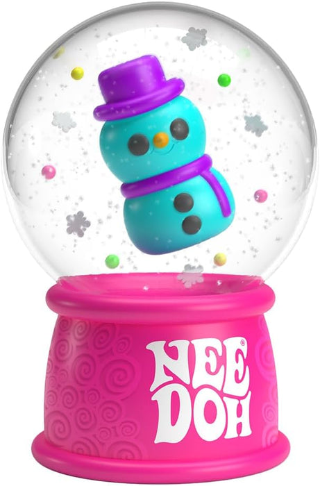 Schylling NeeDoh Squishmas Squish N' Snow Globes - Christmas Squeeze Toy - Assorted Colors - Ages 3 to Adult (Pack of 1) - new