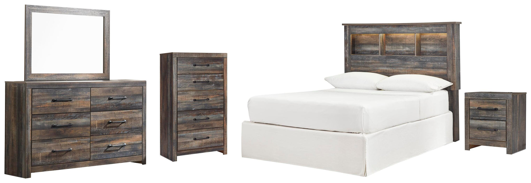 Drystan Multi Bookcase Headboard Bedroom Collection