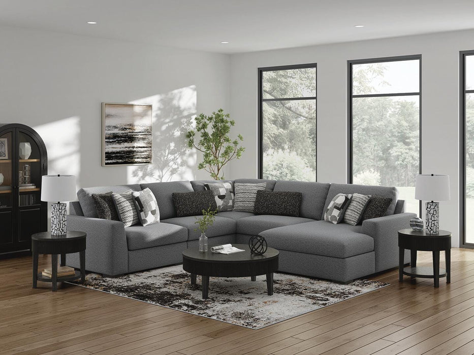 Bealton Salt and Pepper Bealton 5-Piece Sectional with Chaise