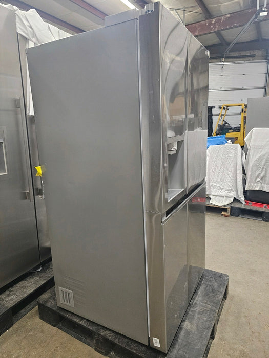 LG - 27.12 Cu. Ft. Door-in-Door Side-by-Side Refrigerator with SpacePlus Ice System - PrintProof Stainless Steel - open_box