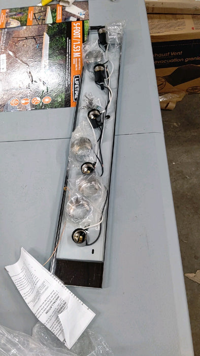 Volume Lighting V1025-3 5-Light Bath Bracket, Chrome Vanity Light - open_box
