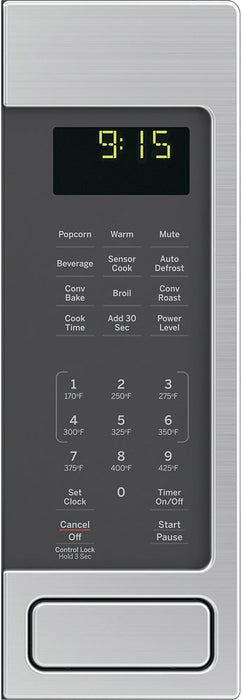 GE - 1.5 Cu. Ft. Mid-Size Microwave - Stainless Steel - display_model