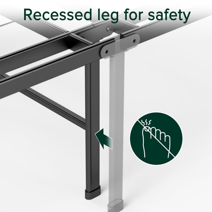 ZINUS SmartBase Heavy Duty Mattress Foundation, 18 Inch Metal Platform Bed Frame, No Box Spring Needed, Sturdy Steel Frame, Underbed Storage, Twin XL - open_box