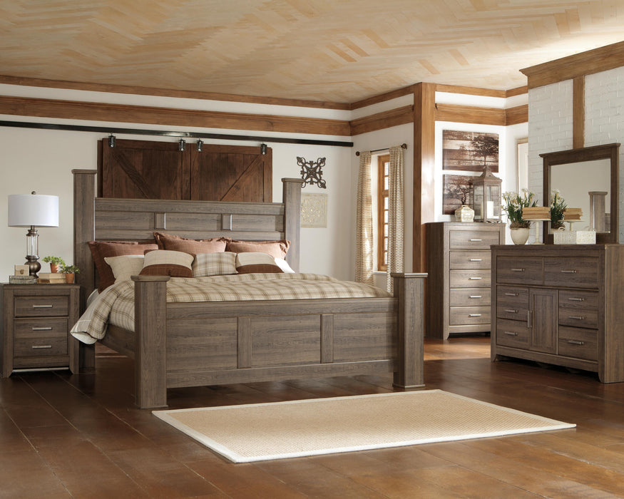 Juararo Dark Brown Bedroom Furniture Pieces