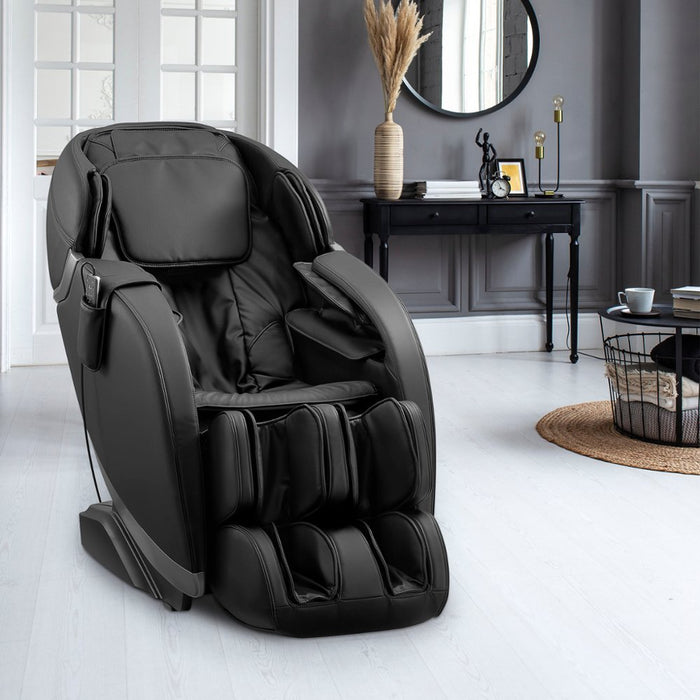 Insignia™ - 2D Zero Gravity Full Body Massage Chair - Black with silver trim - display_model