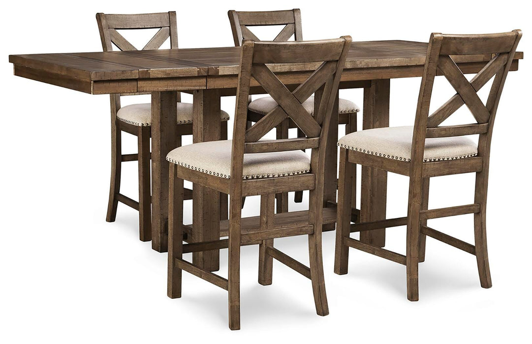 Moriville Grayish Brown Dining Collection