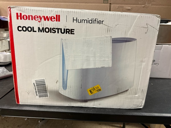 Honeywell Cool Moisture Humidifier, Medium Room, 1 Gallon Tank, White – Invisible Moisture Humidifier for Baby, Kids, Adult Bedrooms – Quiet and Easy to Clean with UV Technology for Everyday Comfort - open_box