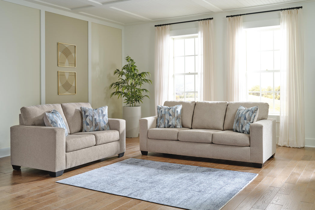 Deltona Parchment Deltona Sofa and Loveseat