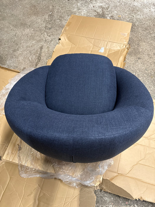 Better Homes & Gardens Mira Swivel Accent Chair, Indigo - open_box