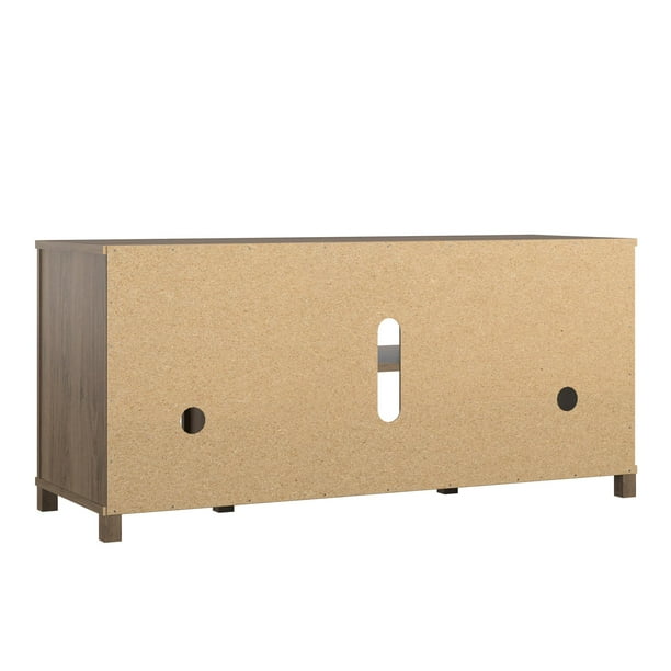 Mainstays Parsons TV Stand for TVs up to 50", Rustic Oak - new