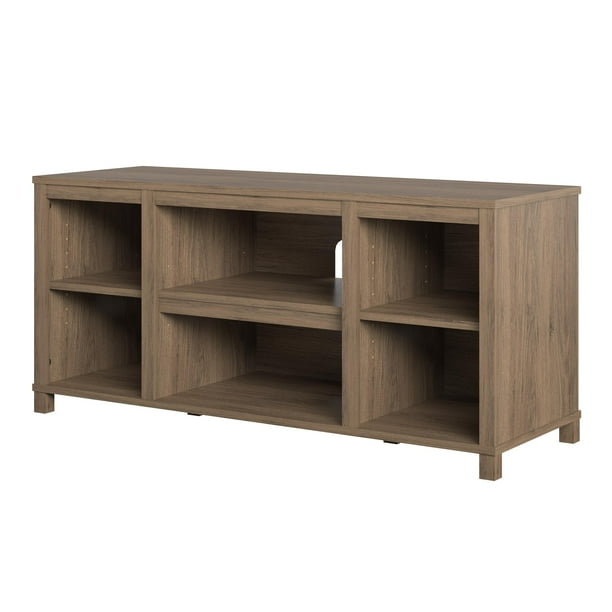 Mainstays Parsons TV Stand for TVs up to 50", Rustic Oak - new