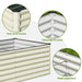 SnugNiture 6x3x2 ft Galvanized Metal Raised Garden Bed, Large Outdoor Planter Box for Vegetables & Flowers, White