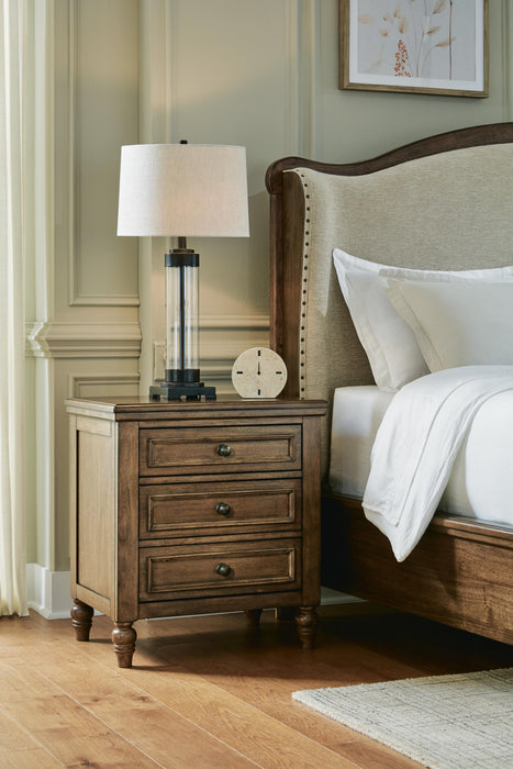 Sturlayne Brown Three Drawer Night Stand