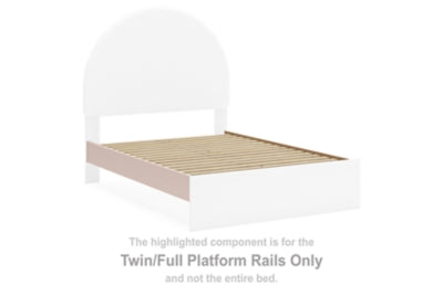 Wistenpine Blush Twin/Full Platform Rails